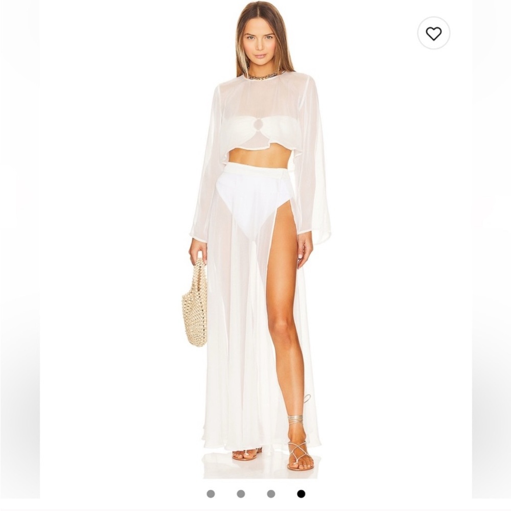 Shani Shemer Grace Cropped Shirt and Alia Long Skirt